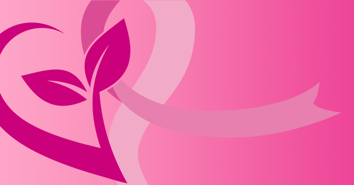 UCBC pink logo wtih Breast Cancer Awareness Month pink ribbon.